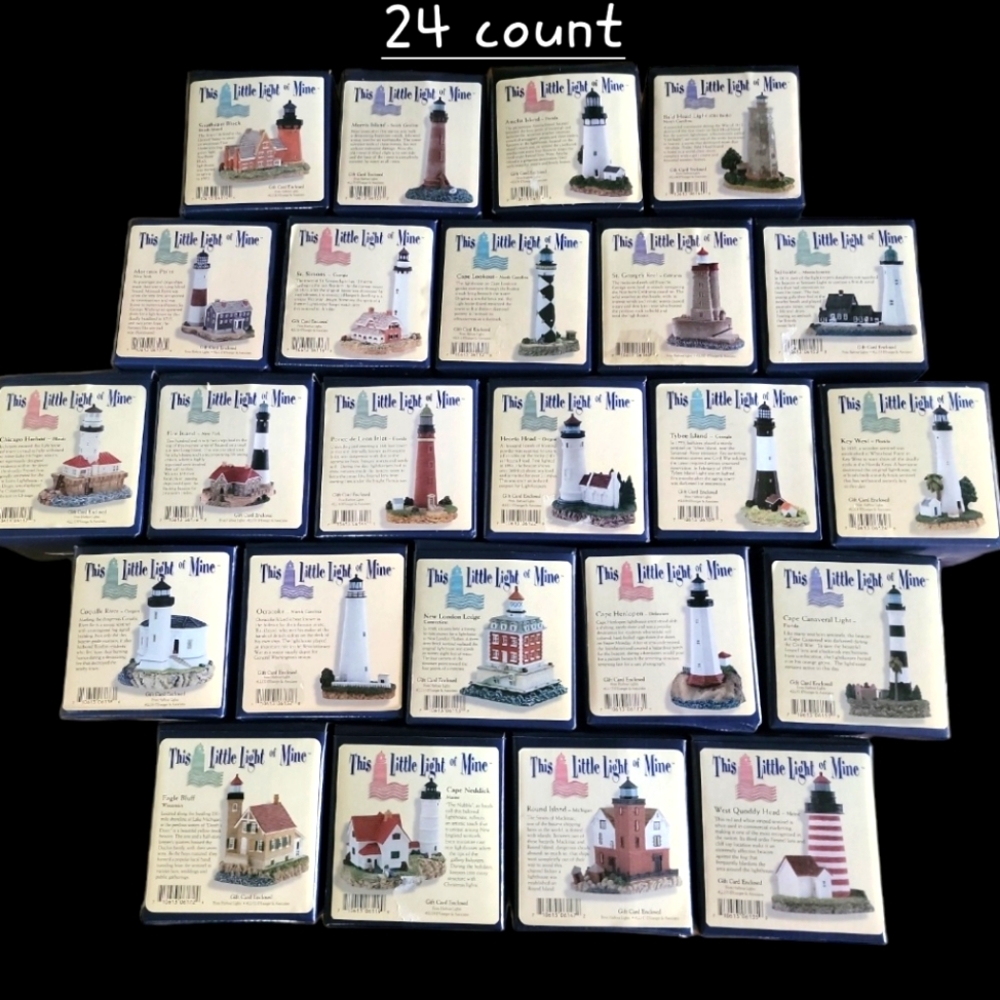 62 count This Little of Mine Lighthouses figurines